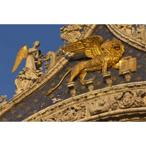 Italy, Venice Lion on San Marco Basilica